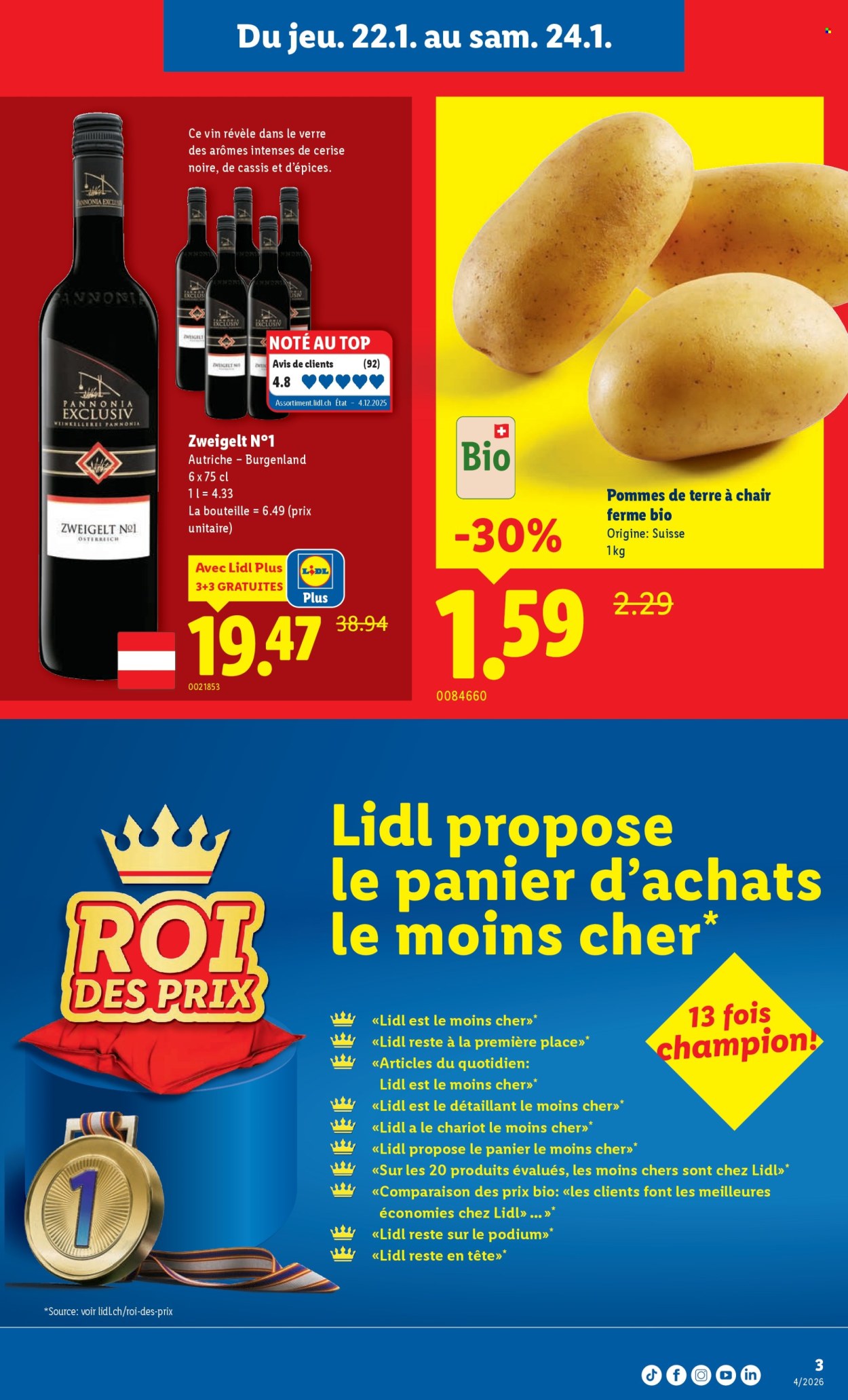 Catalogue Lidl - 22.1.2026 - 28.1.2026. Page 3. Page 3