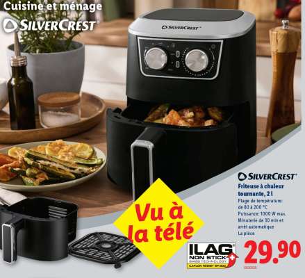 SilverCrest Friteuse à chaleur tournante, 2 l