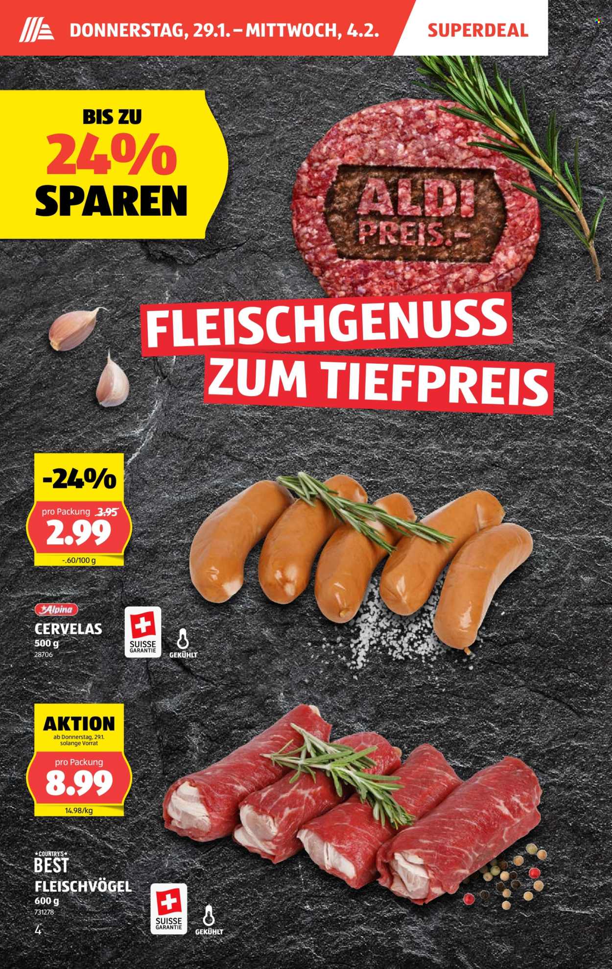 Catalogue Aldi - 29.1.2026 - 4.2.2026. Page 4. Page 4