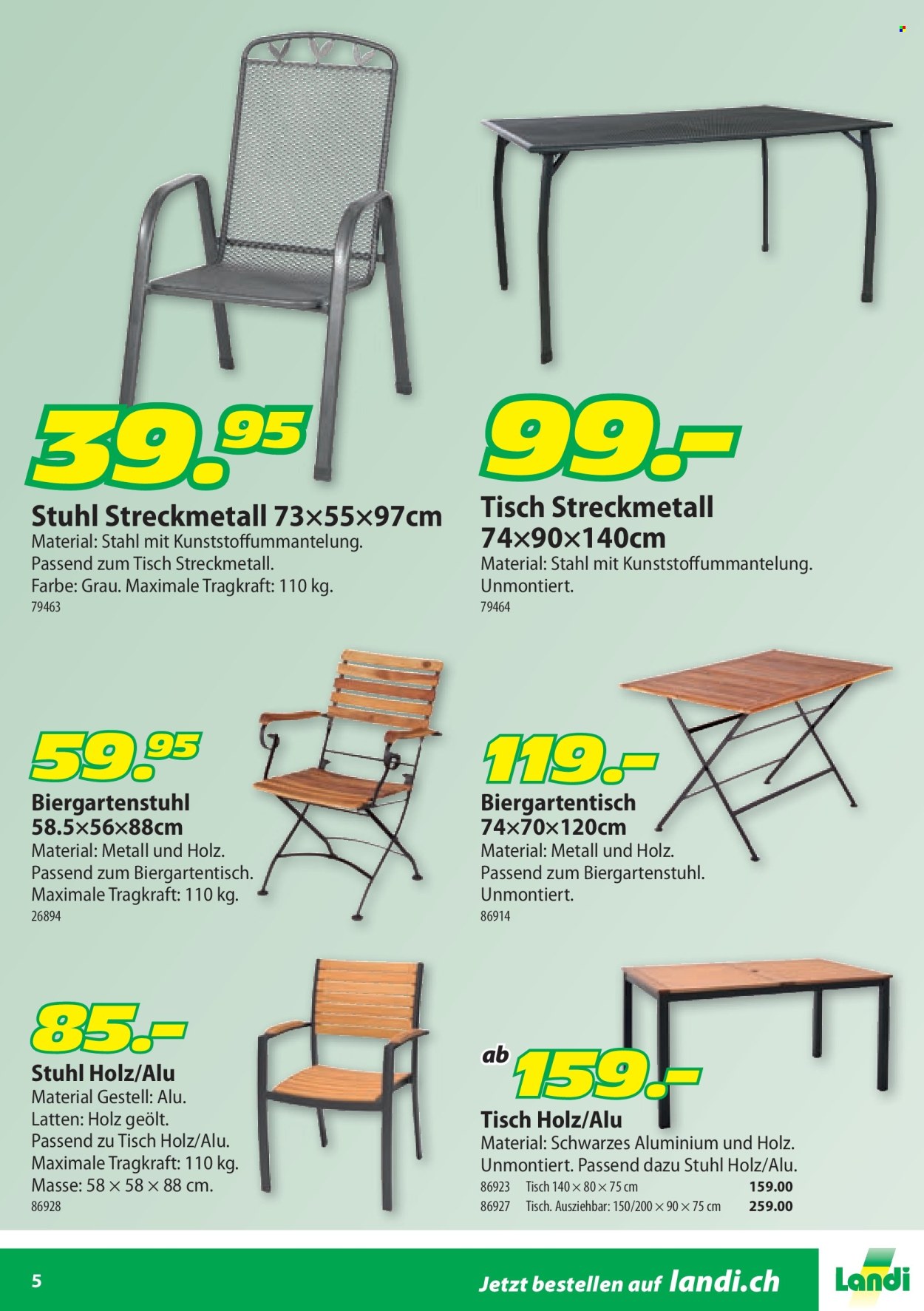 Catalogue Landi. Page 5. Page 5