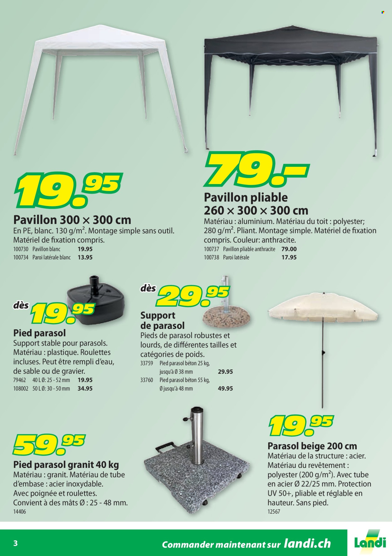 Catalogue Landi. Page 3. Page 3