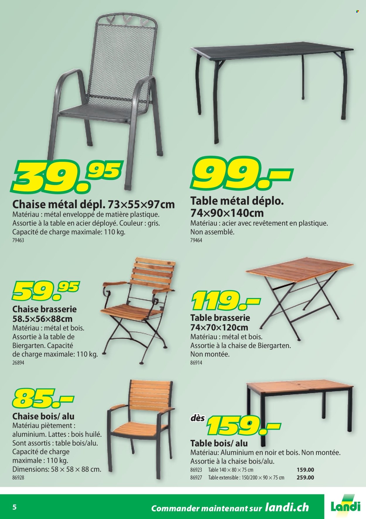 Catalogue Landi. Page 5. Page 5