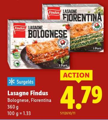 Lasagne Findus