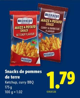 Snacks de pommes de terre