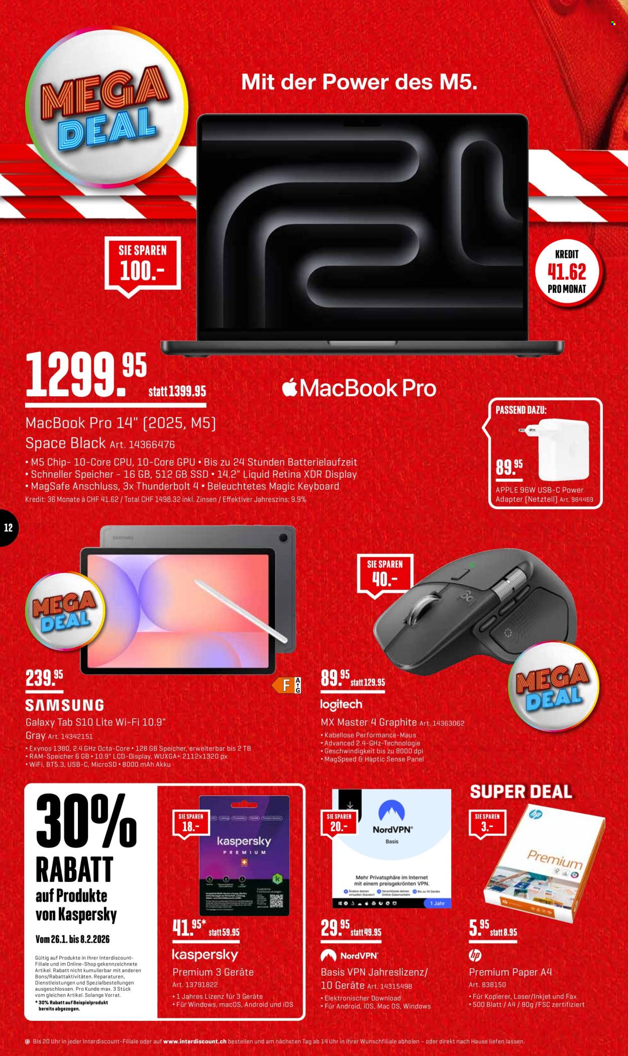Catalogue Interdiscount - 26.1.2026 - 8.2.2026. Page 12. Page 12