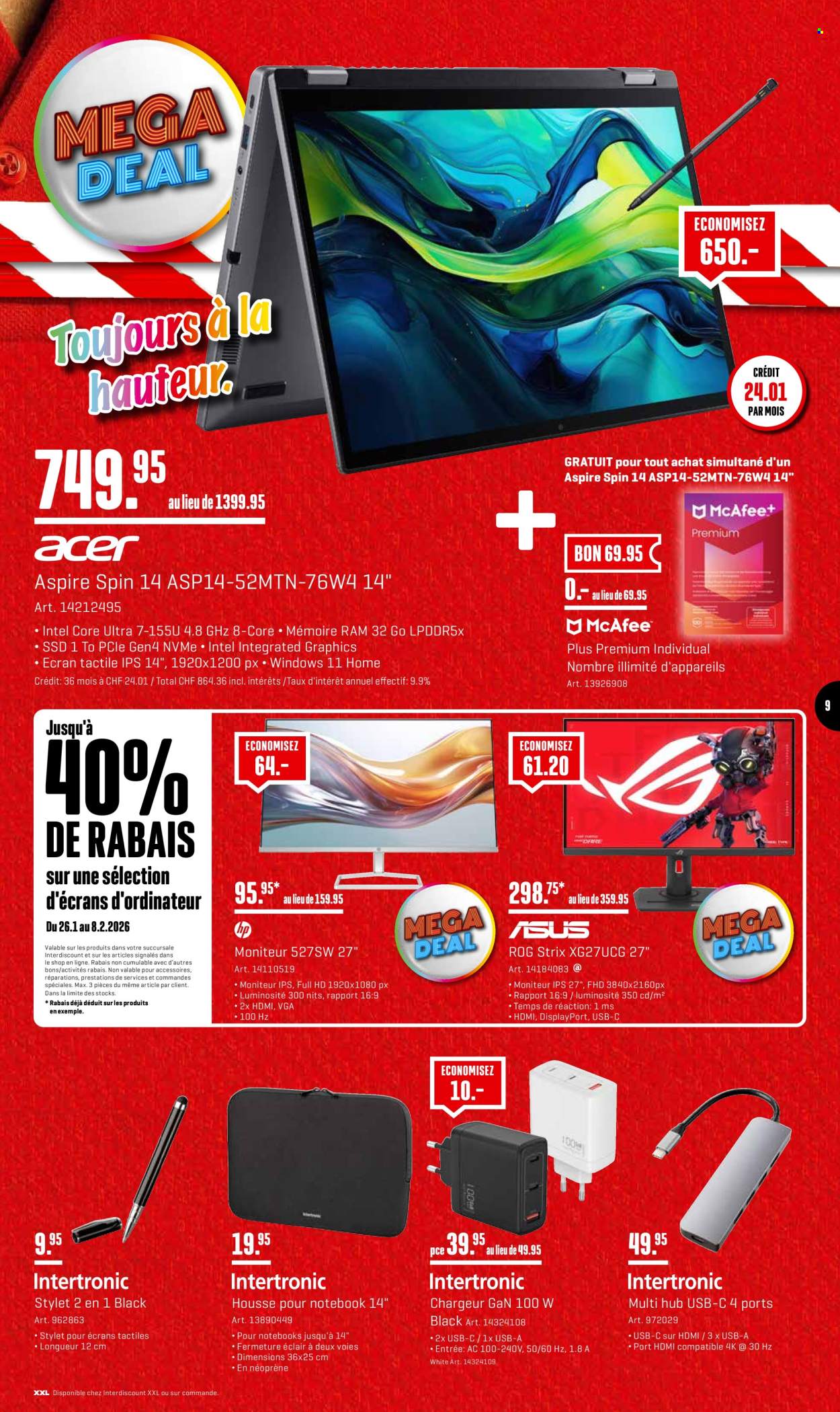 Catalogue Interdiscount - 26.1.2026 - 8.2.2026. Page 9. Page 9