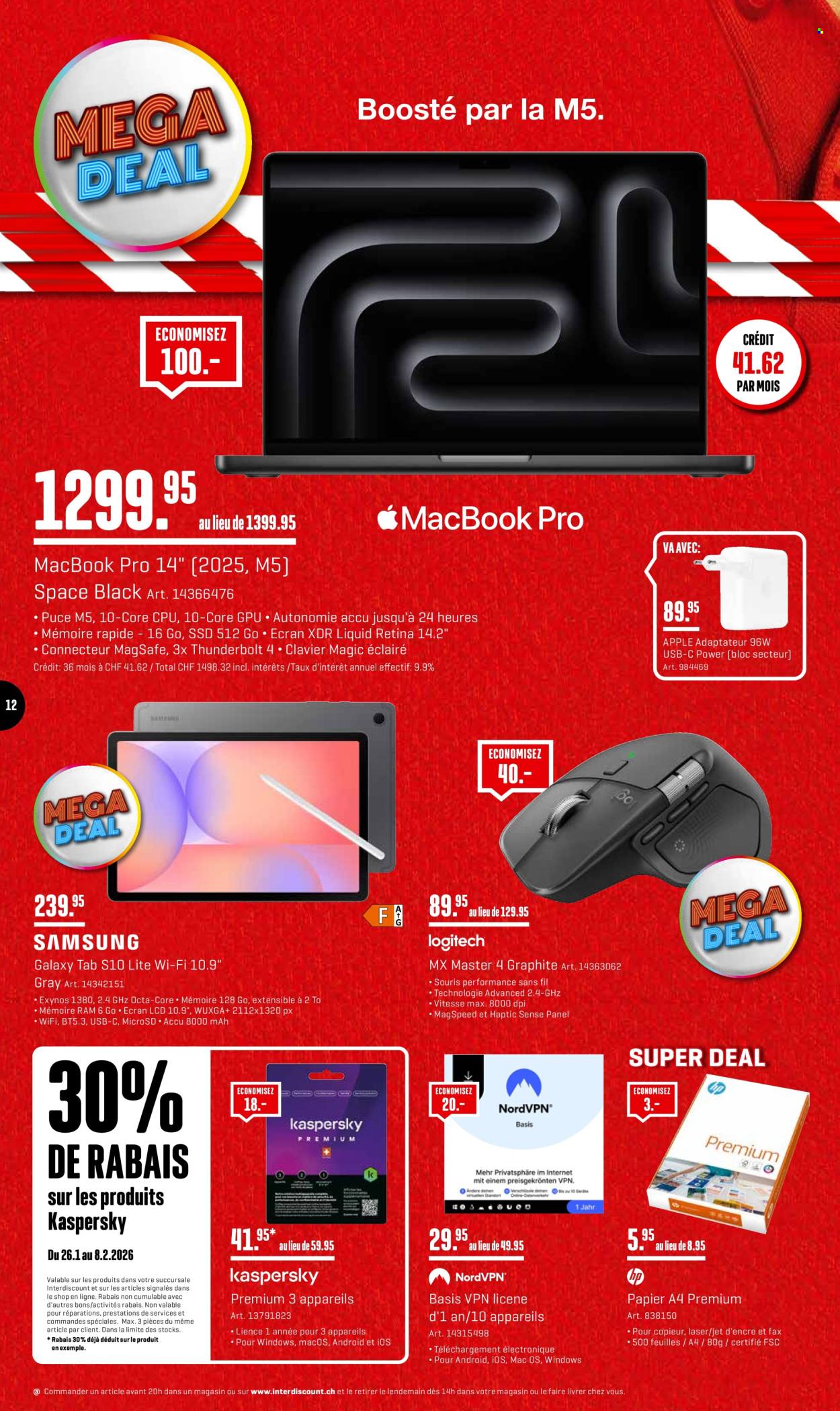 Catalogue Interdiscount - 26.1.2026 - 8.2.2026. Page 12. Page 12