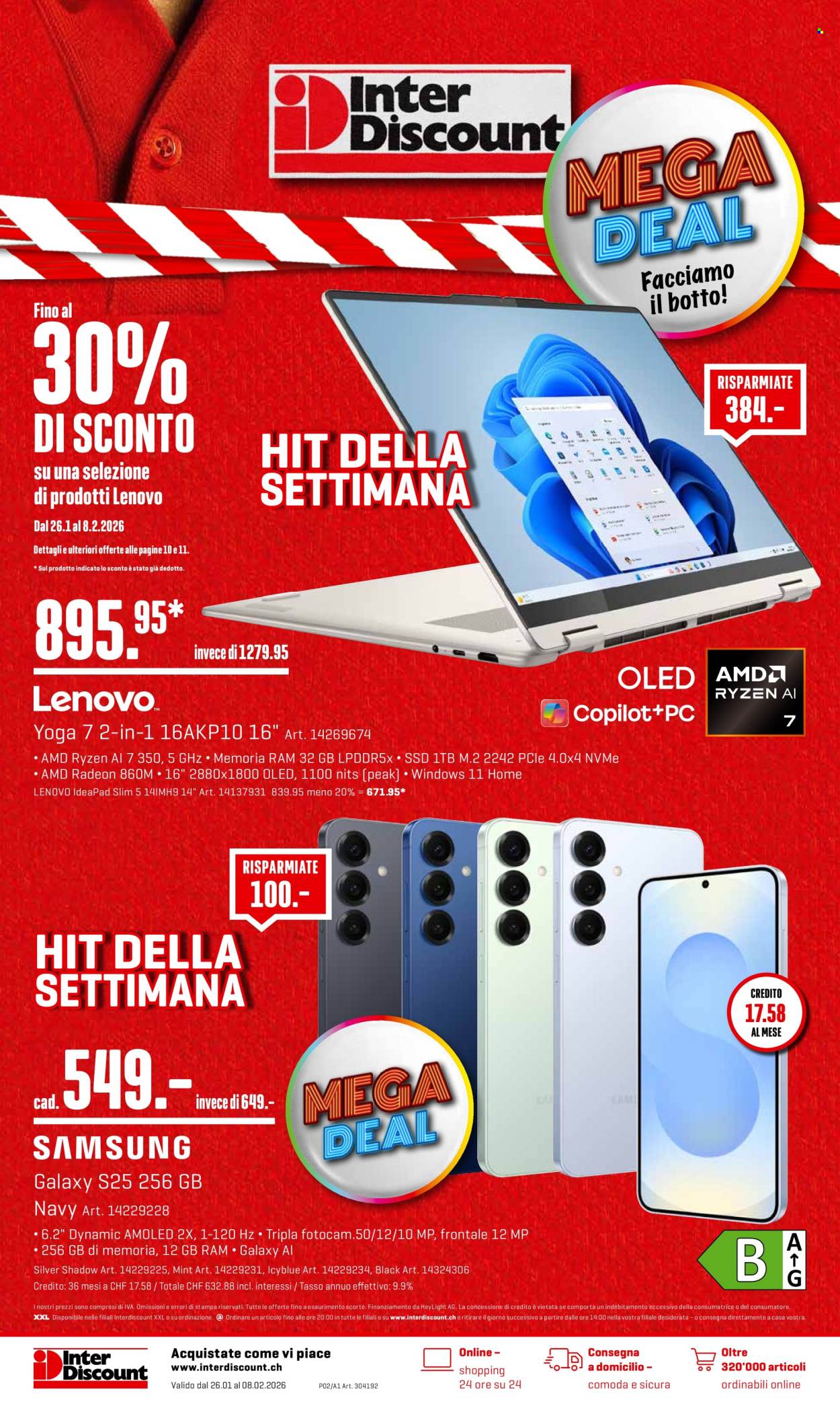 Catalogue Interdiscount - 26.1.2026 - 8.2.2026. Page 1. Page 1