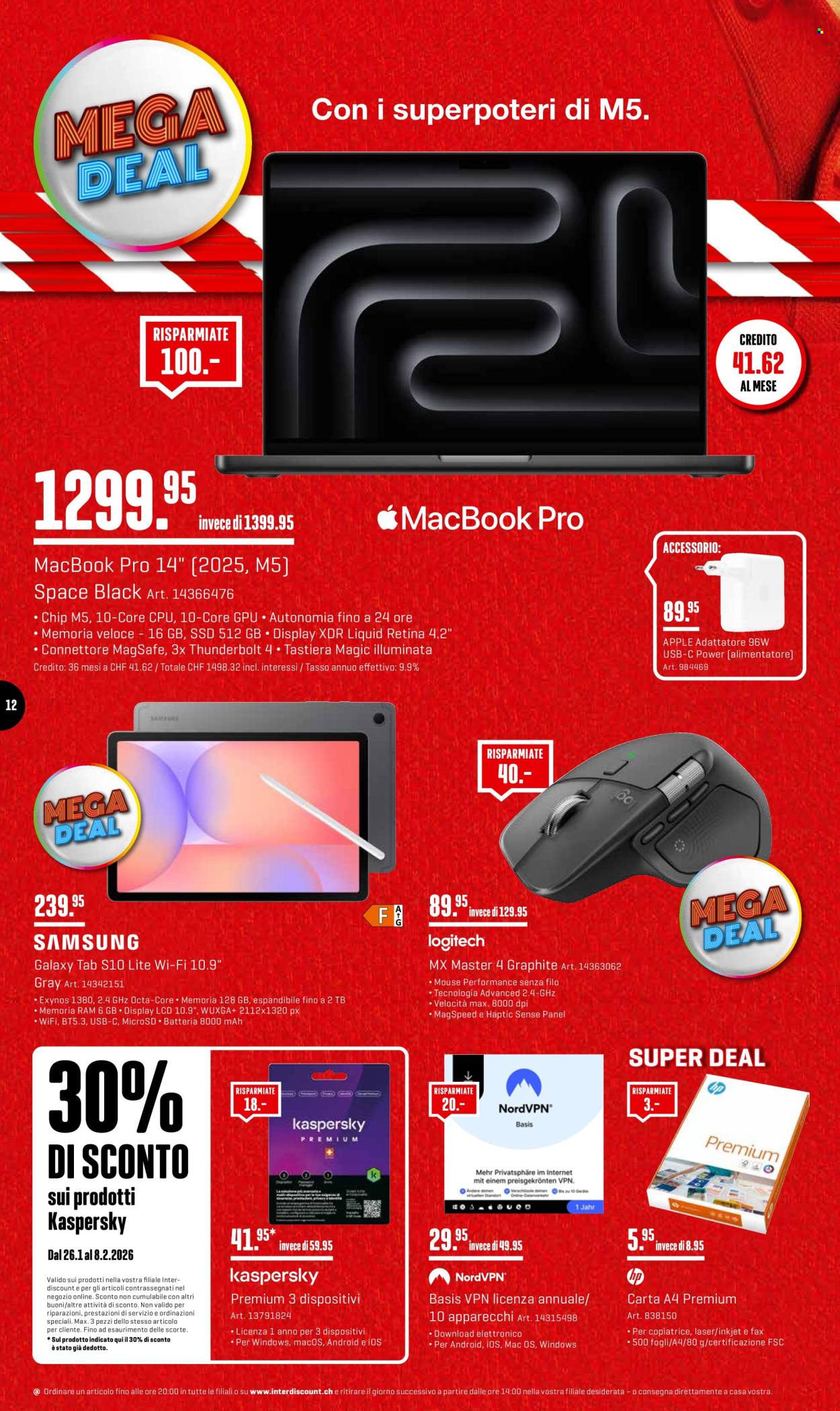 Catalogue Interdiscount - 26.1.2026 - 8.2.2026. Page 12. Page 12