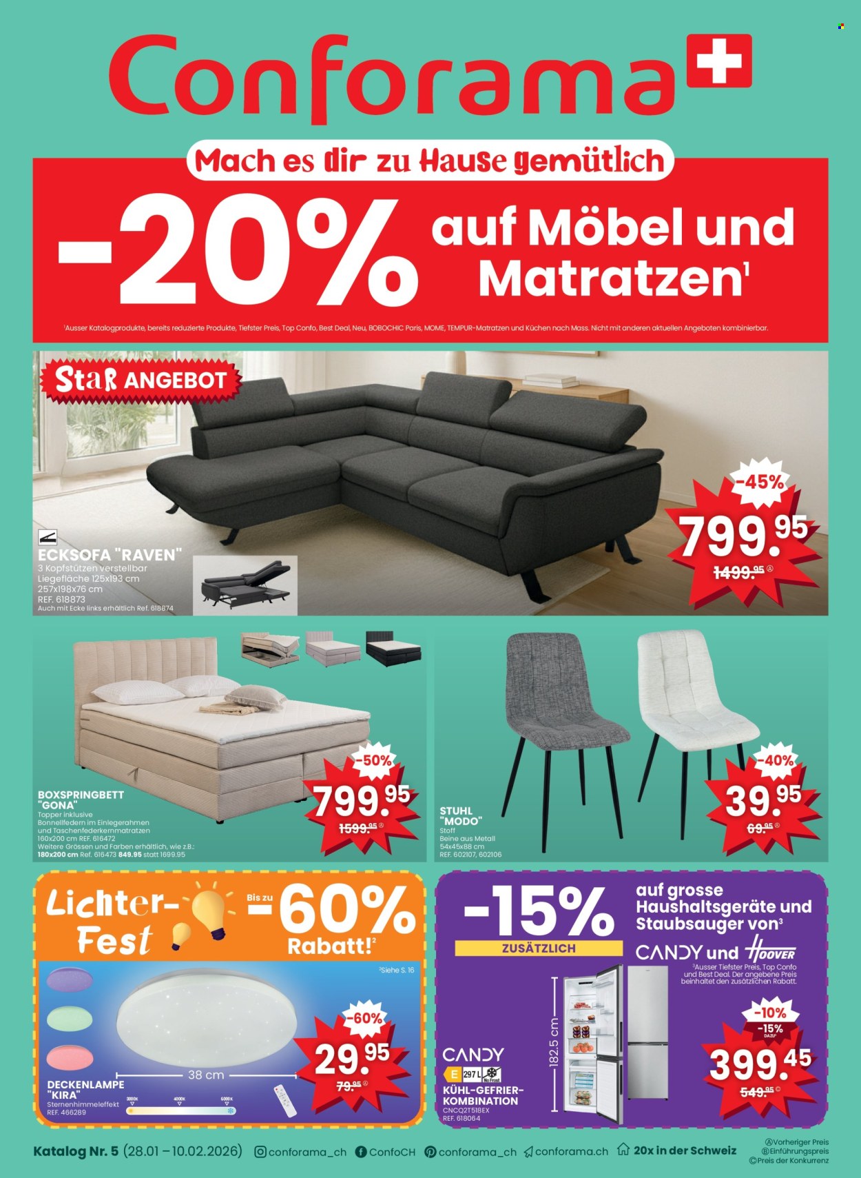 Catalogue Conforama - 28.1.2026 - 10.2.2026. Page 1. Page 1