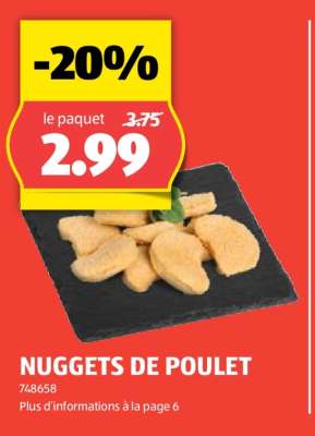 Nuggets de poulet