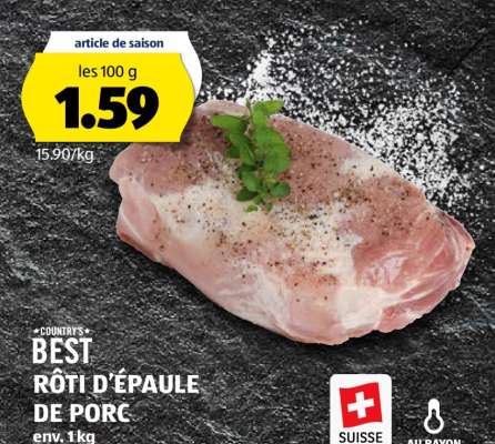 RÔTI D'ÉPAULE DE PORC