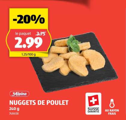 Nuggets de poulet