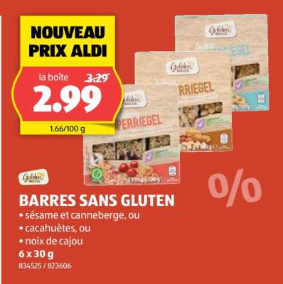 BARRES SANS GLUTEN