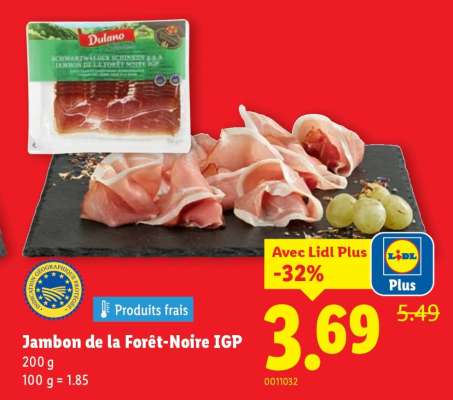 Jambon de la Forêt-Noire IGP