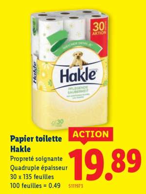 Papier toilette Hakle