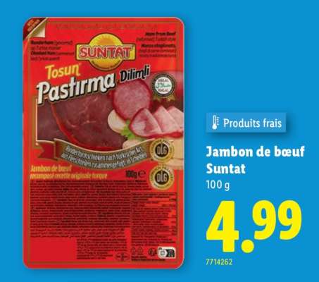 Jambon de bœuf Suntat