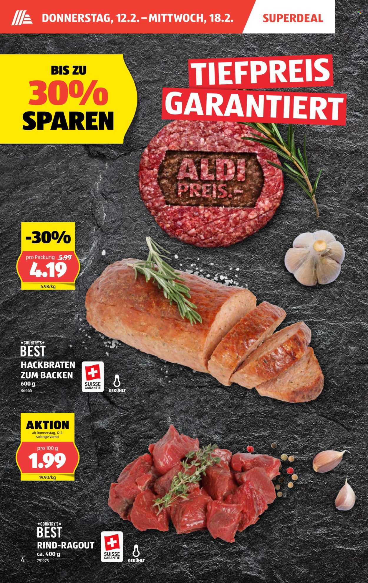 Catalogue Aldi - 12.2.2026 - 18.2.2026. Page 4. Page 4