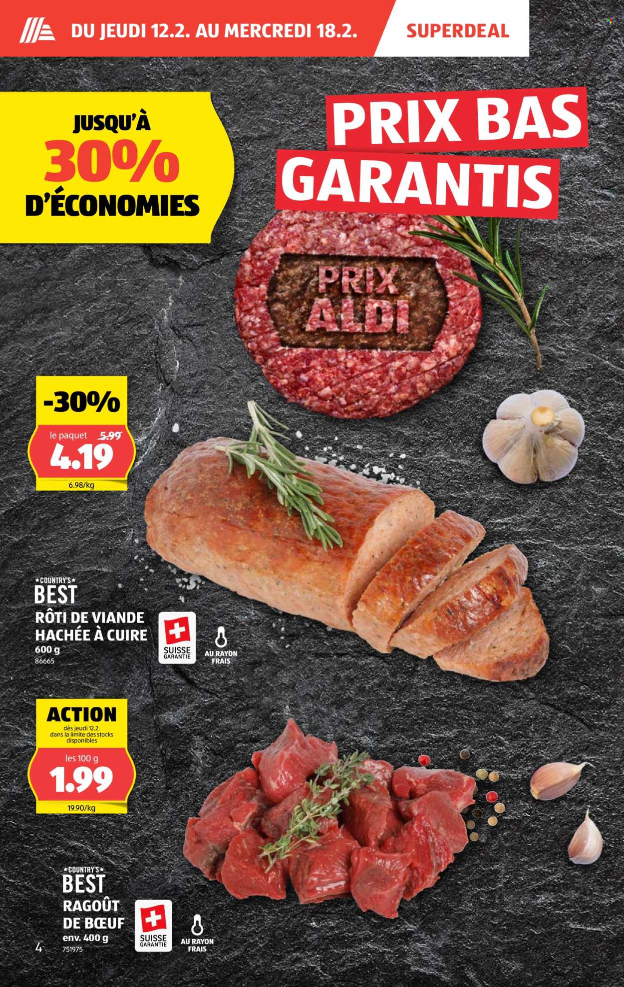 Catalogue Aldi - 12.2.2026 - 18.2.2026. Page 4. Page 4