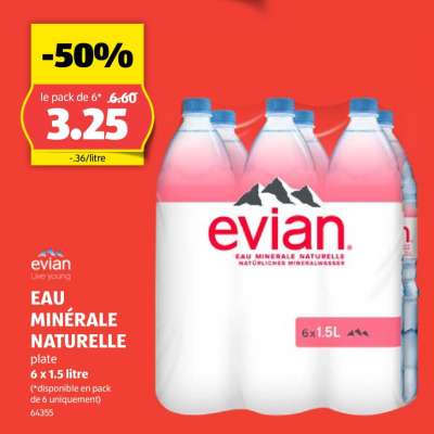 Evian Eau Minérale Naturelle