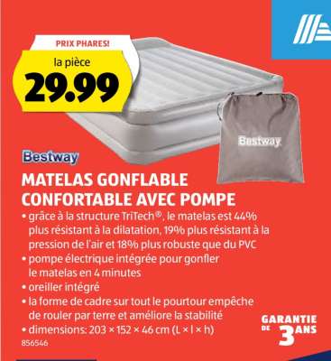 Matelas gonflable confortable avec pompe