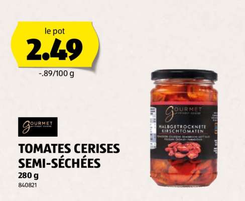 TOMATES CERISES SEMI-SÉCHÉES