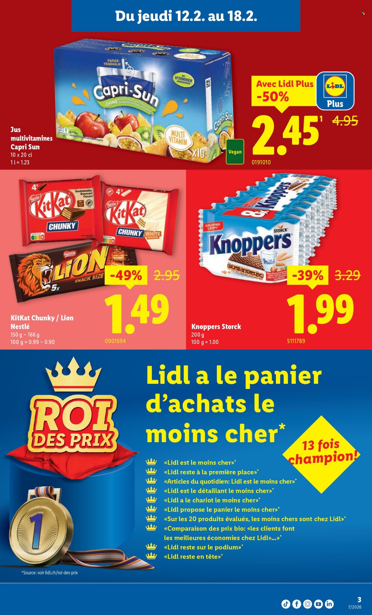Catalogue Lidl - 12.2.2026 - 18.2.2026. Page 3. Page 3