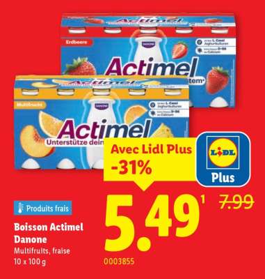 Boisson Actimel Danone