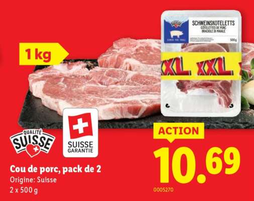 Cou de porc, pack de 2