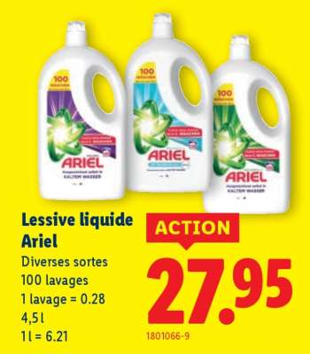 Lessive liquide Ariel