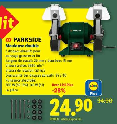 PARKSIDE Meuleuse double