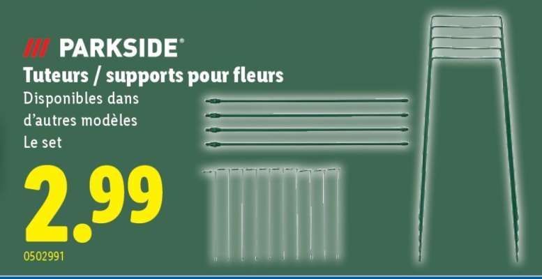 PARKSIDE Tuteurs / supports pour fleurs