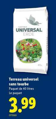 Terreau universel sans tourbe