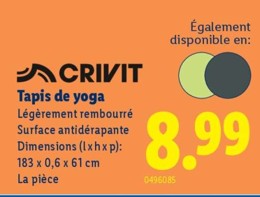 Tapis de yoga