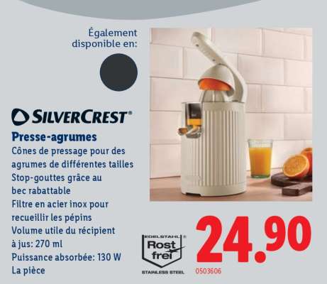 SilverCrest Presse-agrumes