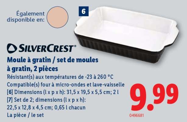 Moule à gratin / set de moules à gratin, 2 pièces