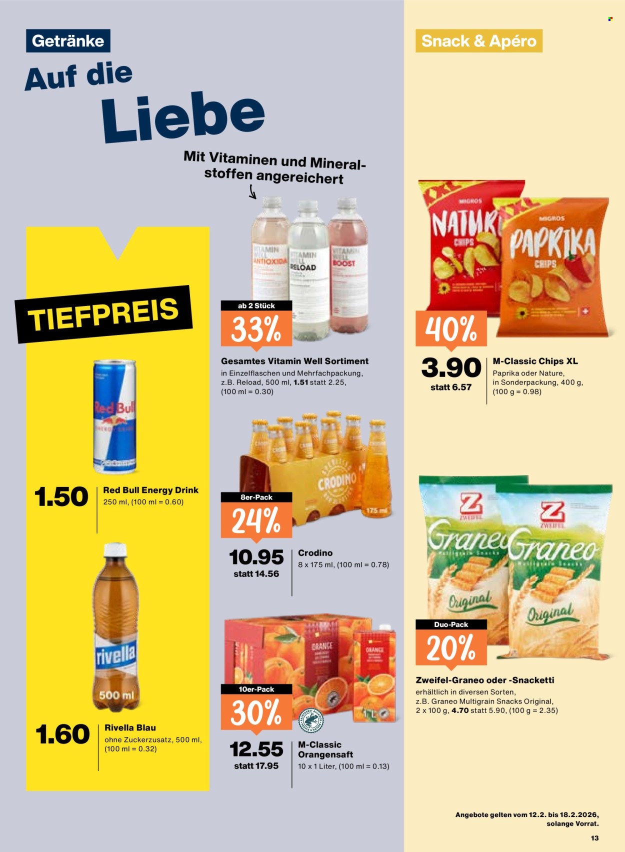 Catalogue Migros - 12.2.2026 - 18.2.2026. Page 13. Page 13
