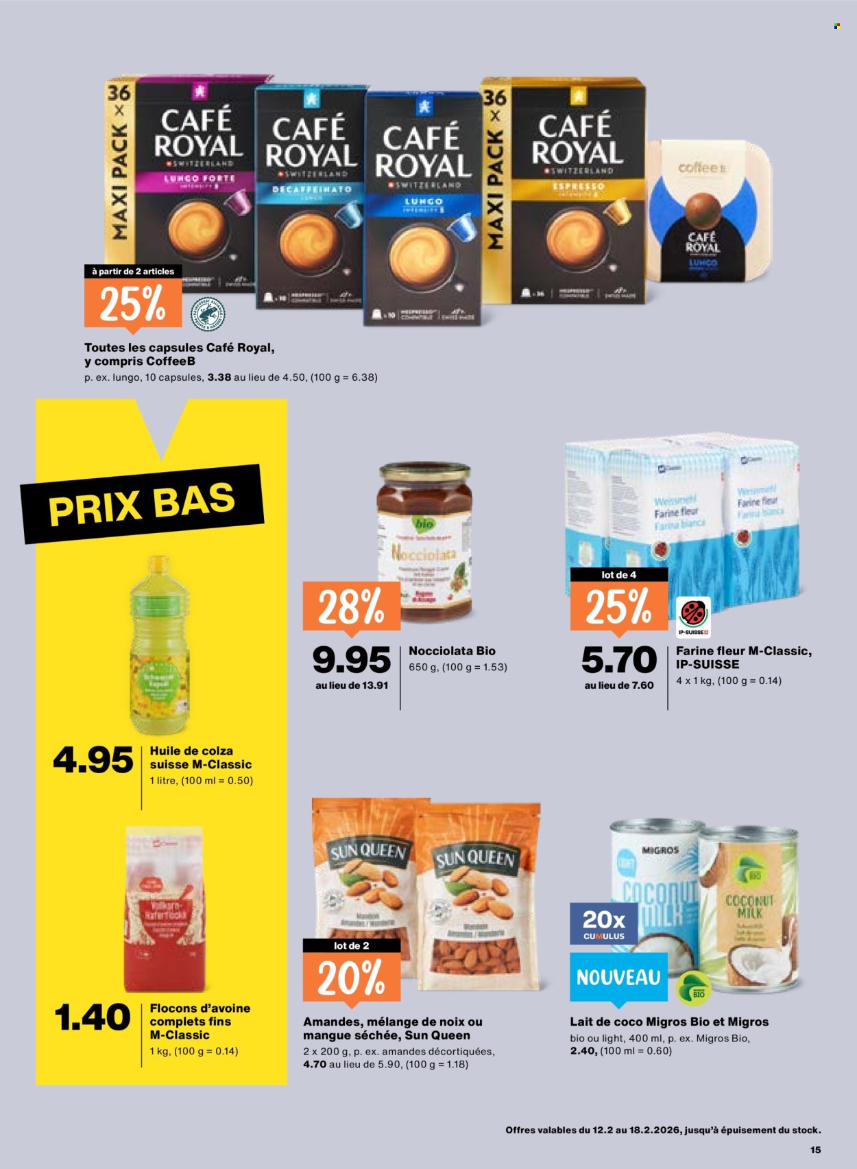 Catalogue Migros - 12.2.2026 - 18.2.2026. Page 15. Page 15