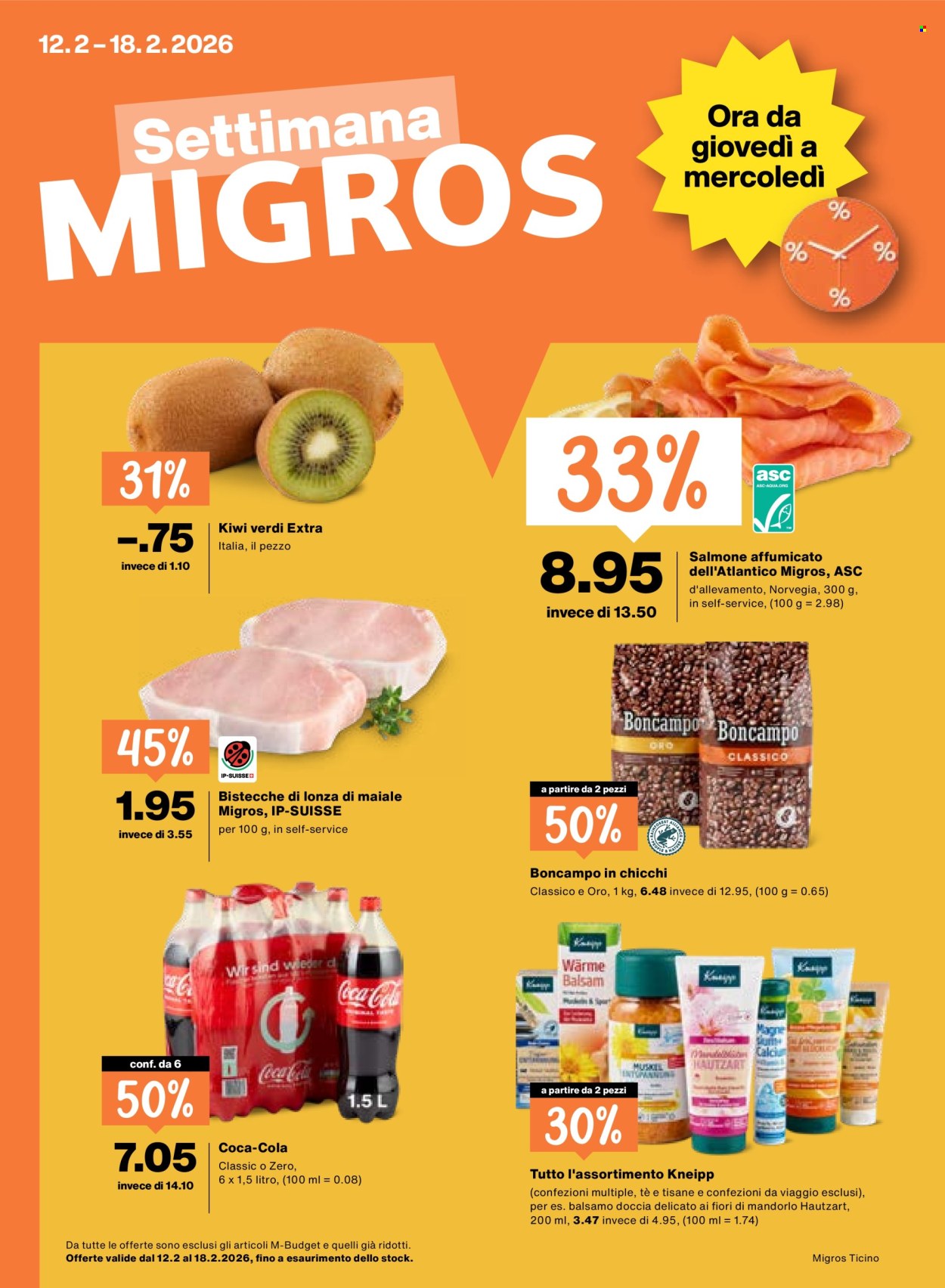 Catalogue Migros - 12.2.2026 - 18.2.2026. Page 1. Page 1