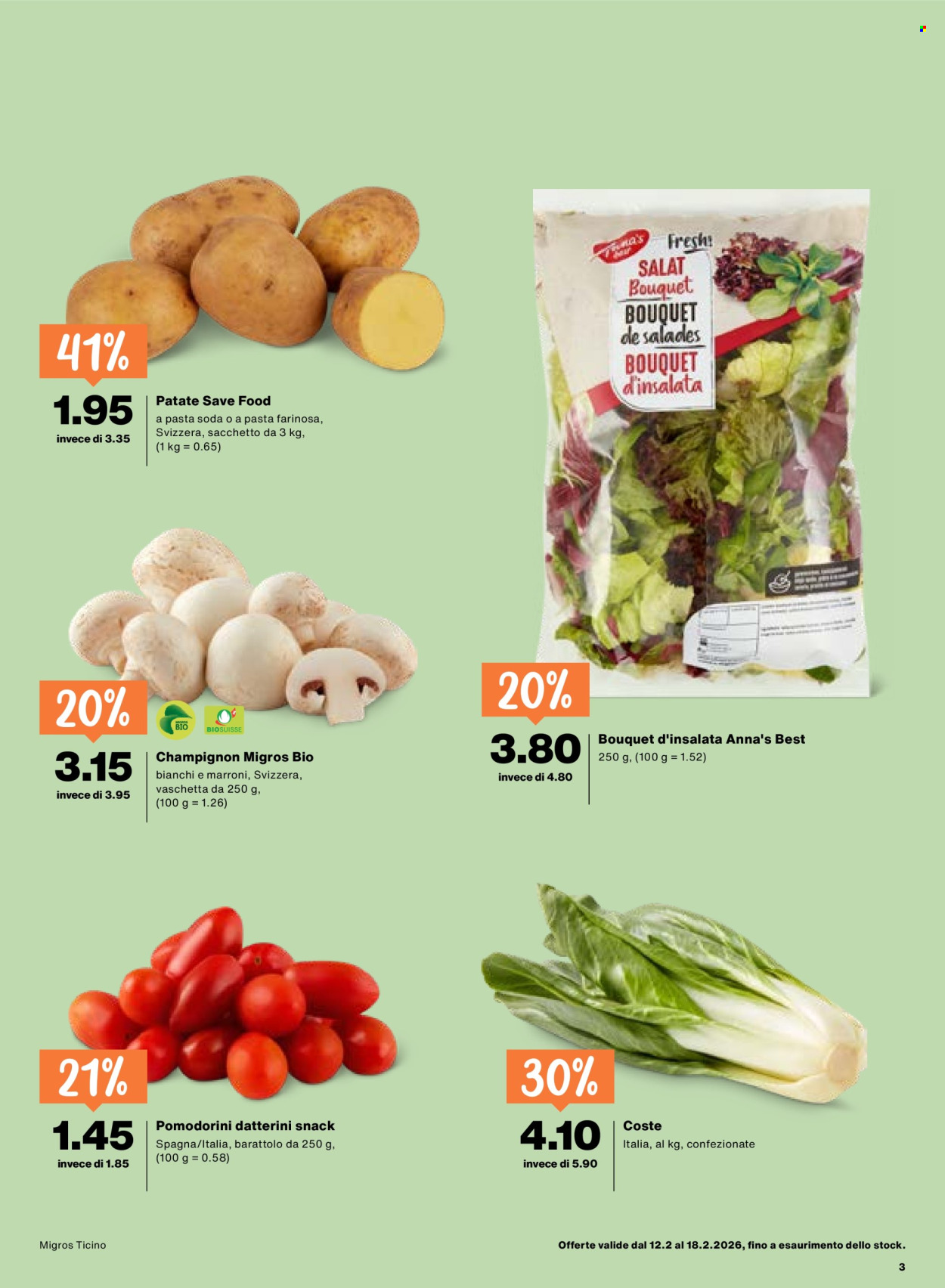 Catalogue Migros - 12.2.2026 - 18.2.2026. Page 3. Page 3