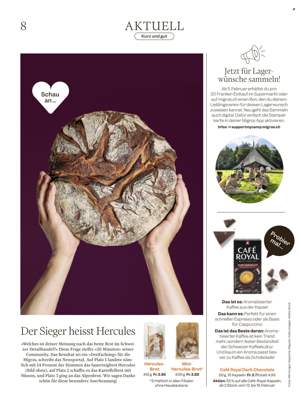 Catalogue Migros - 11.2.2026 - 19.2.2026. Page 8. Page 8