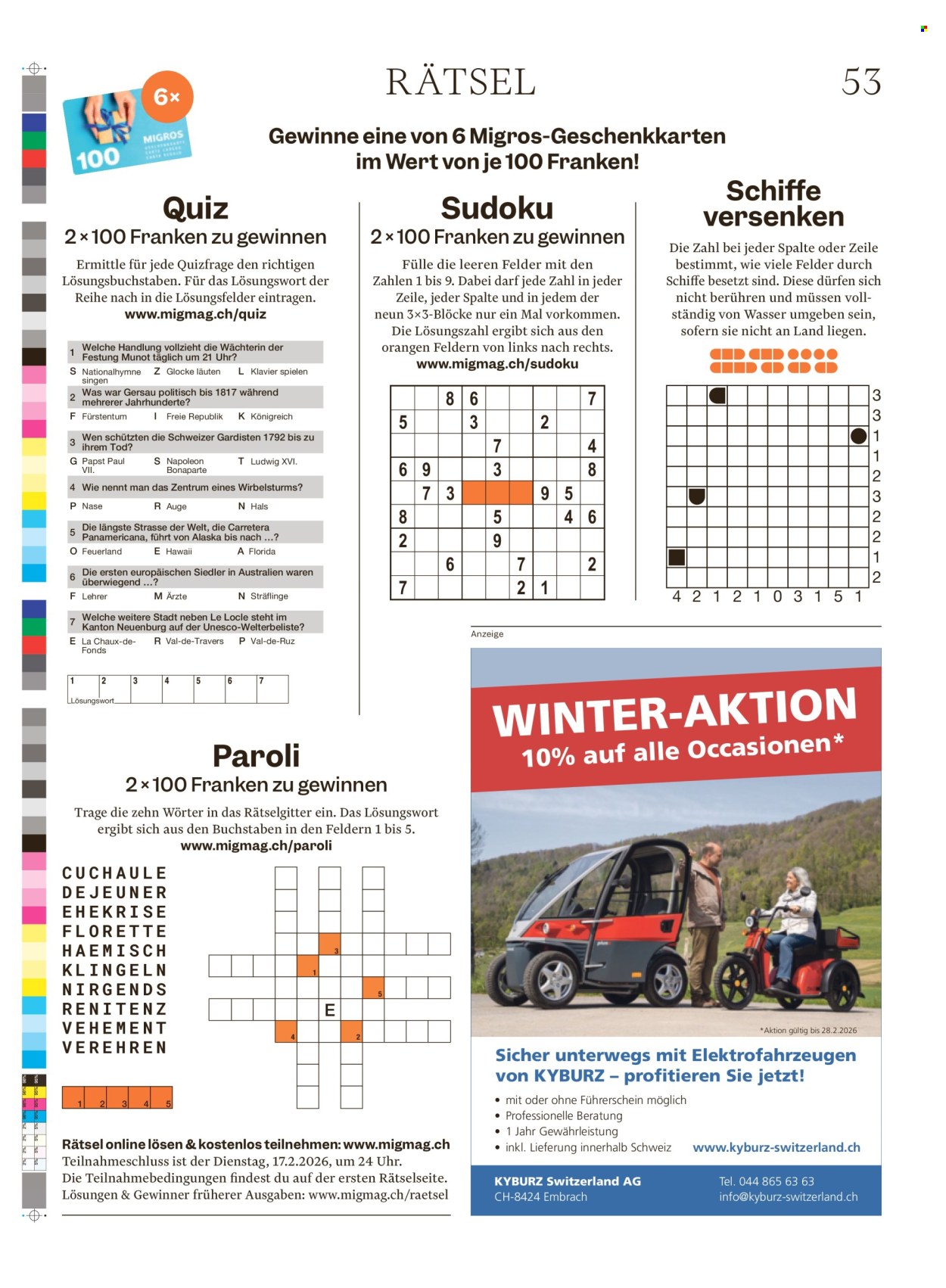 Catalogue Migros - 11.2.2026 - 19.2.2026. Page 53. Page 53