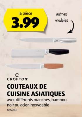 CROFTON COUTEAUX DE CUISINE ASIATIQUES