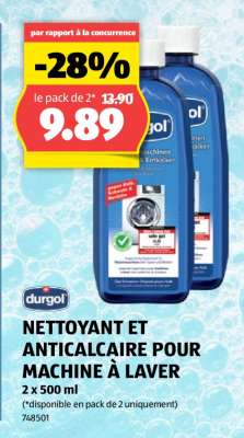 Durgol Nettoyant et Anticalcaire pour Machine à Laver