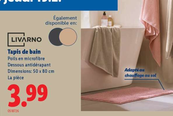 LIVARNO Tapis de bain