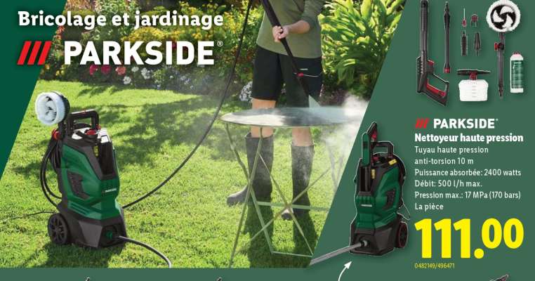 Nettoyeur haute pression Parkside