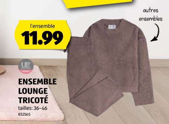 ENSEMBLE LOUNGE TRICOTÉ