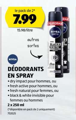 Nivea Déodorants en Spray