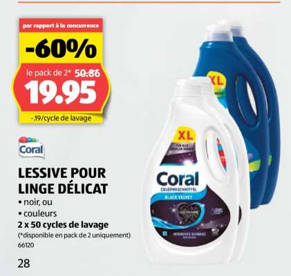 Coral LESSIVE POUR LINGE DÉLICAT