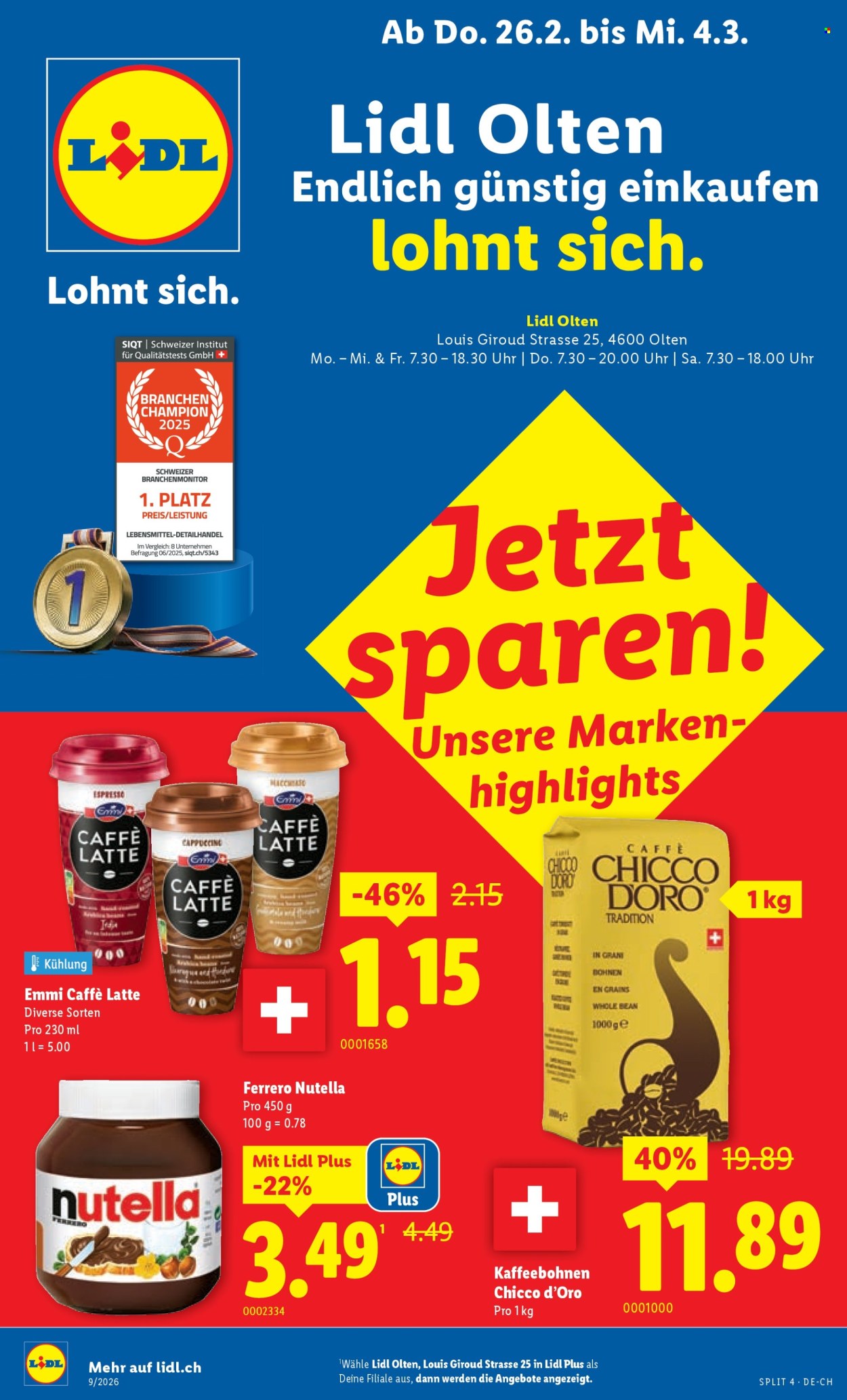 Catalogue Lidl - 26.2.2026 - 4.3.2026. Page 1. Page 1